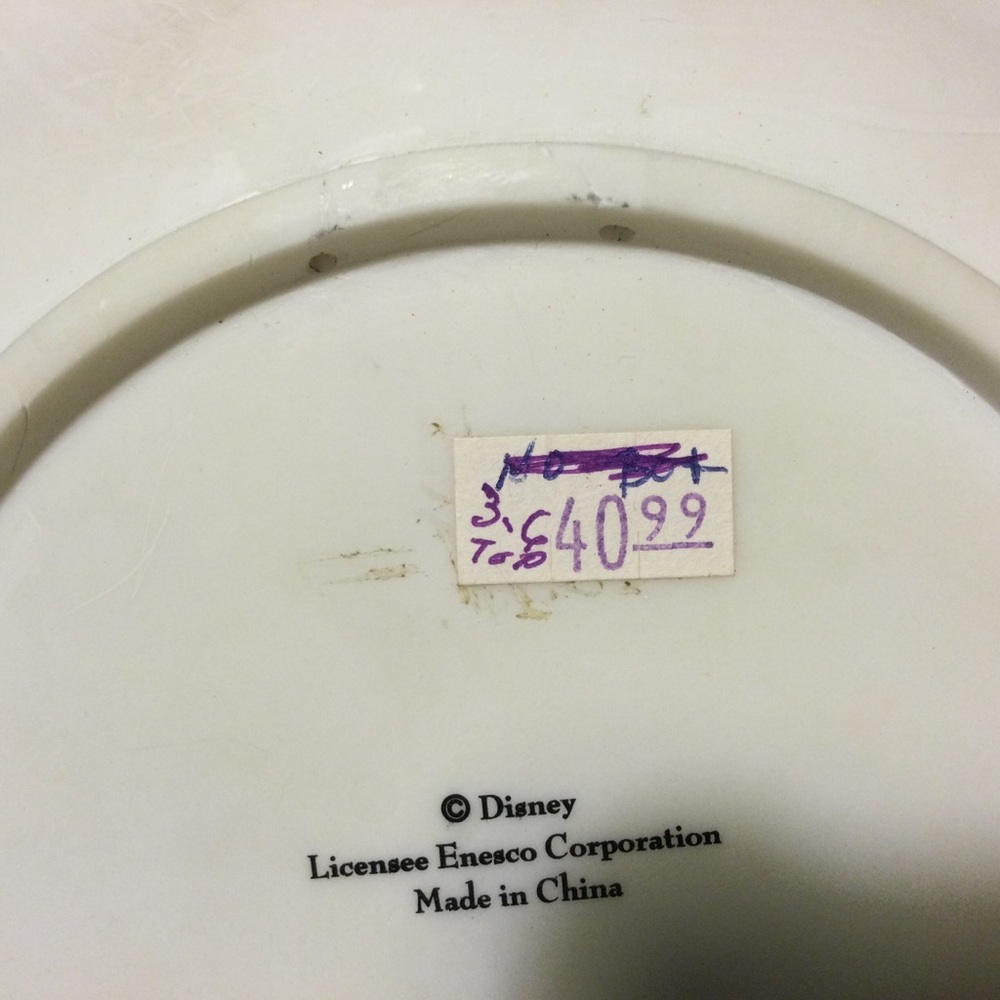 Mickey And Minnie Mouse Vintage Christmas Plate 1996 - Picture 4 of 7